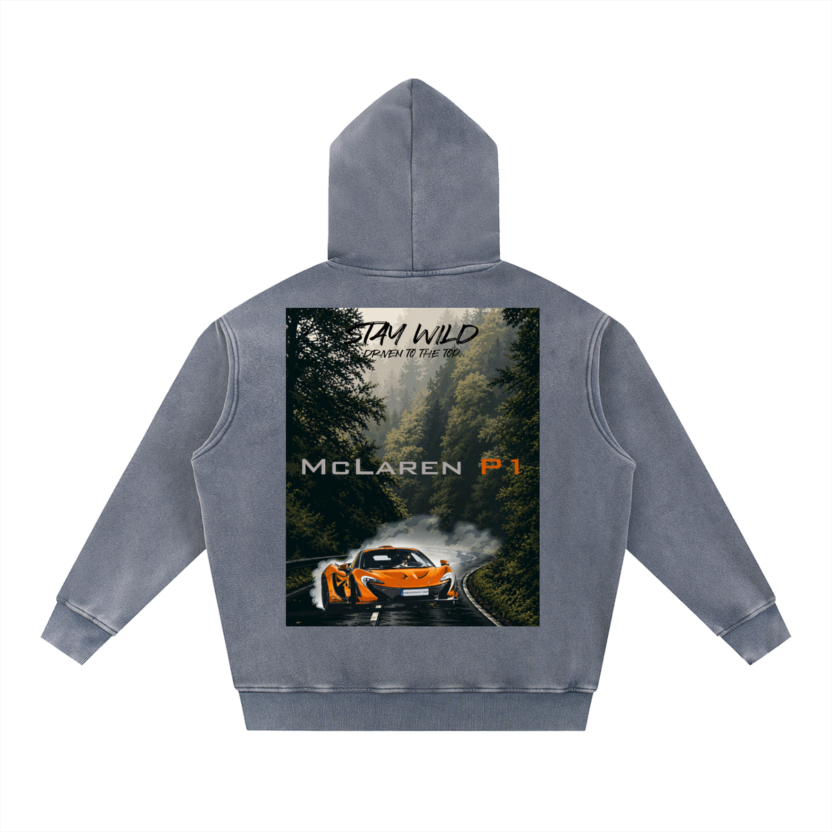 Snow Wash Fleece Oversize Hoodie