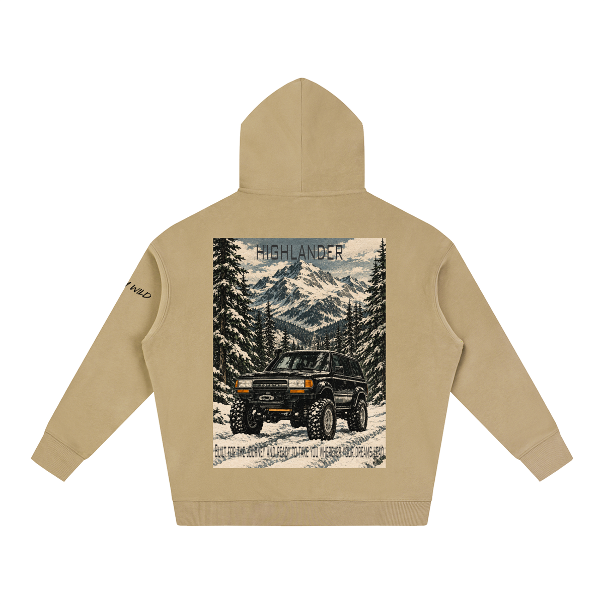 Toyota Highlander Mountain Top Oversize Fleeced Hoodie