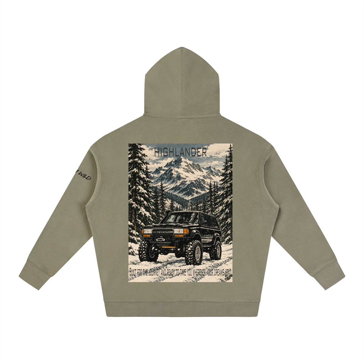 Toyota Highlander Mountain Top Oversize Fleeced Hoodie