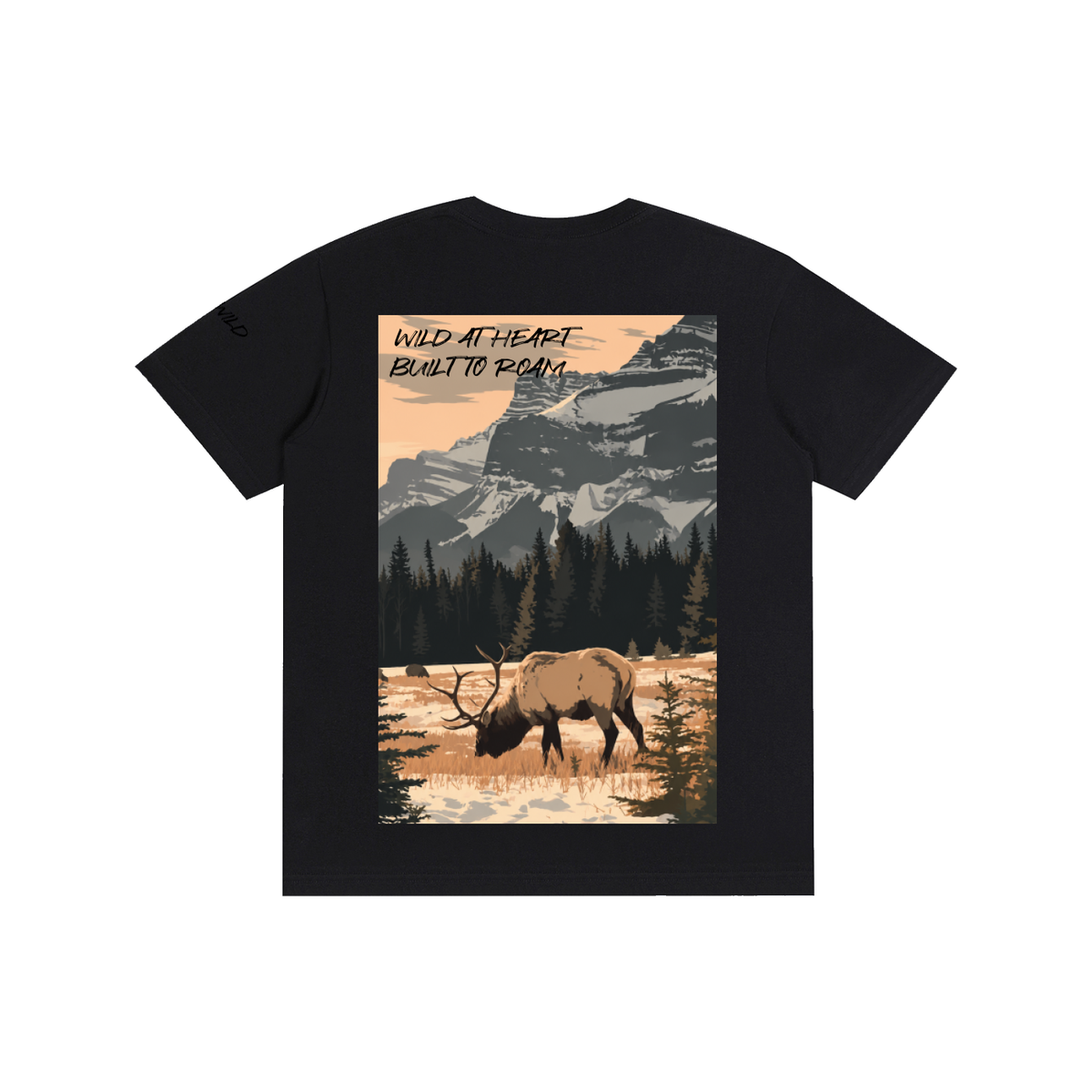 Elk Graphic Cotton Unisex T-Shirt