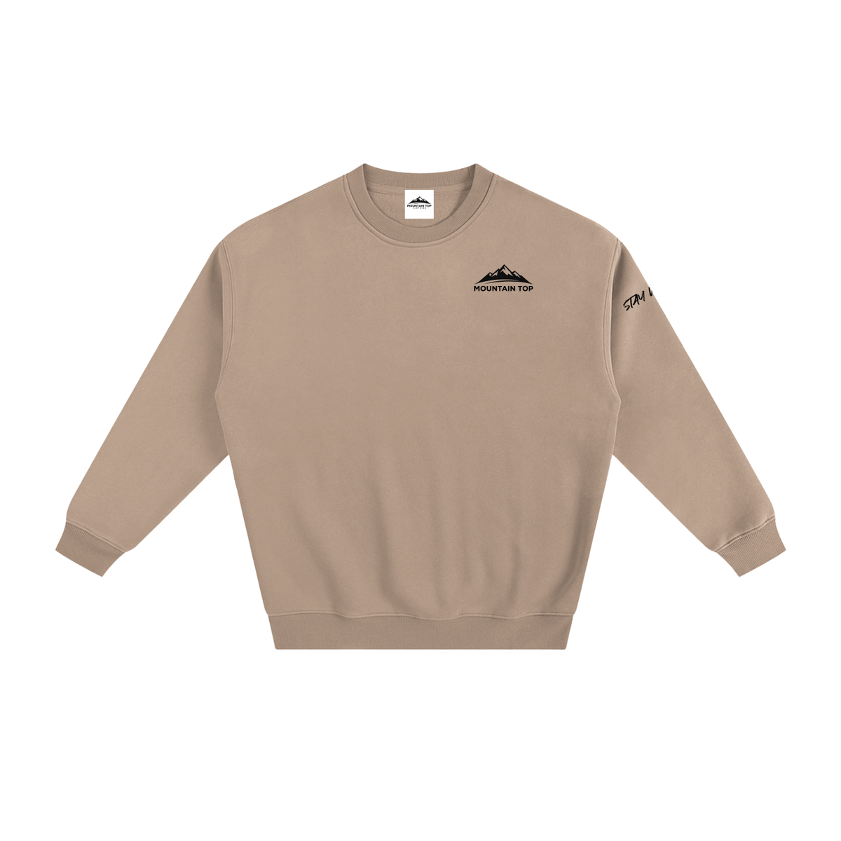 Bear Graphic Fleeced Sweatshirt