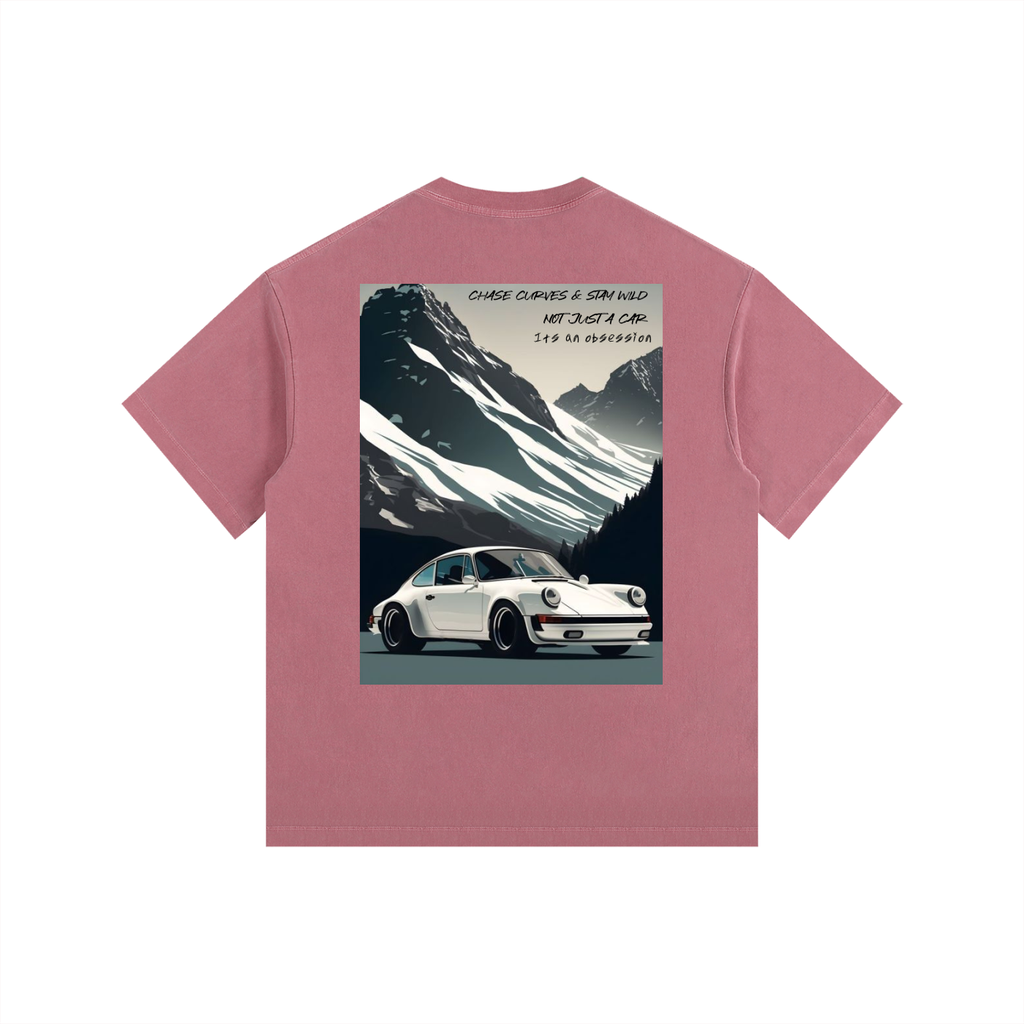 Vintage Porsche Mountain Top Oversized T-Shirt