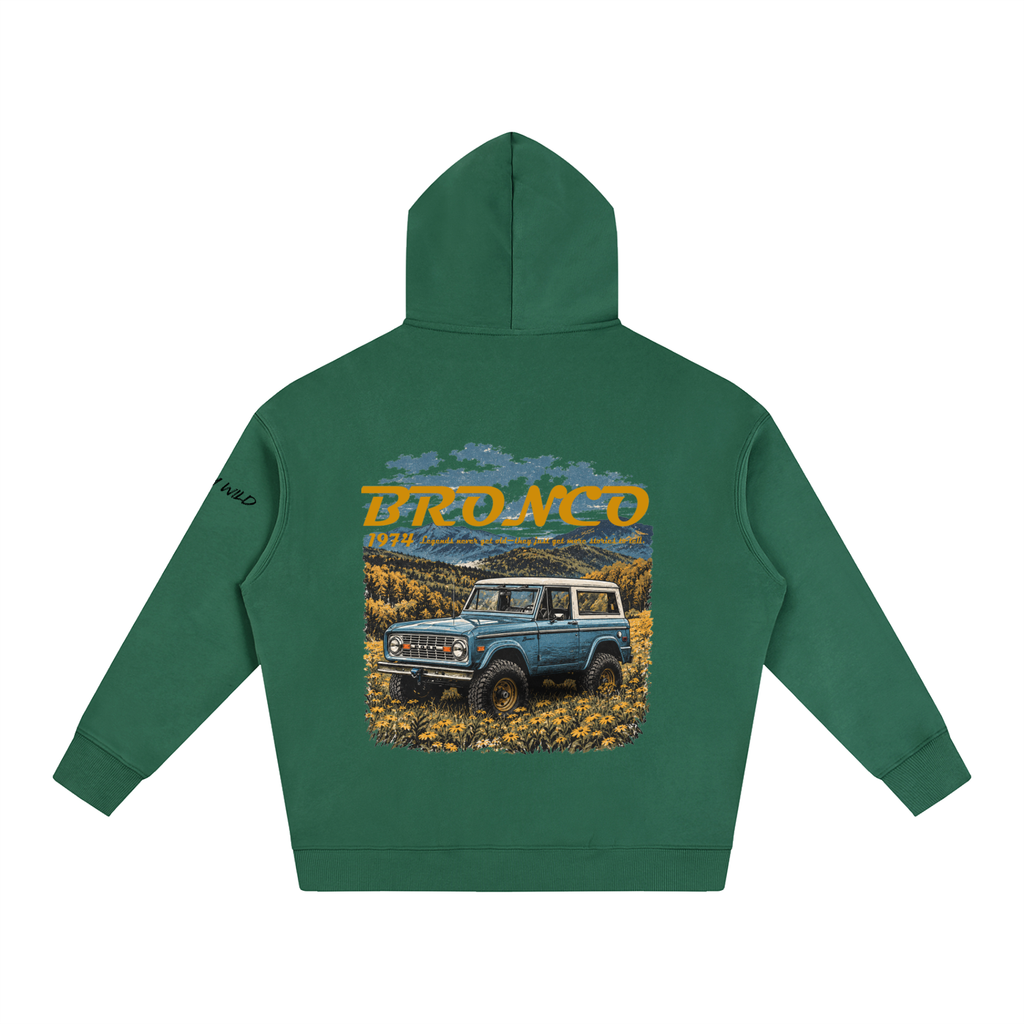 1974 Bronco Mountain Top Oversize Fleeced Hoodie