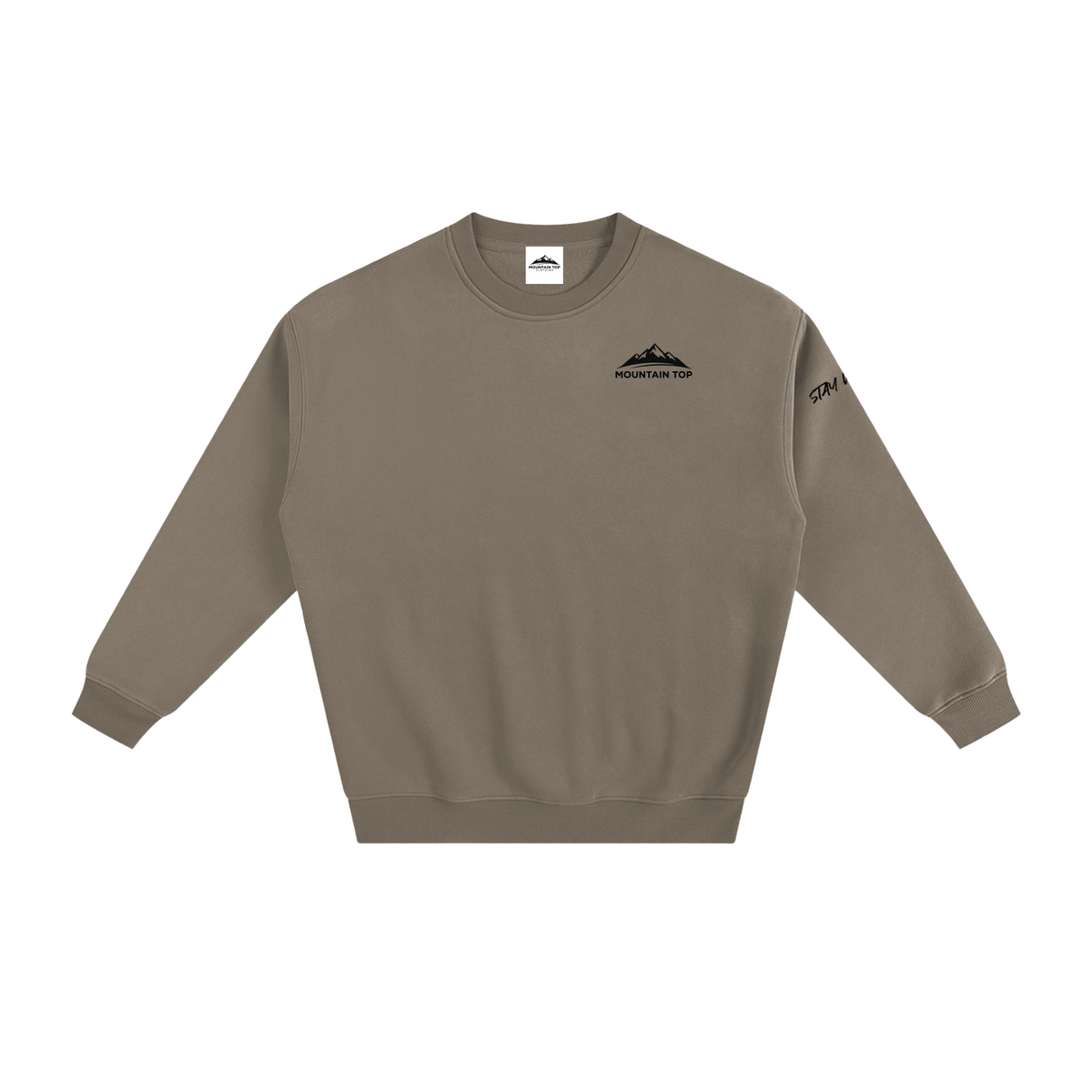 Bear Graphic Fleeced Sweatshirt