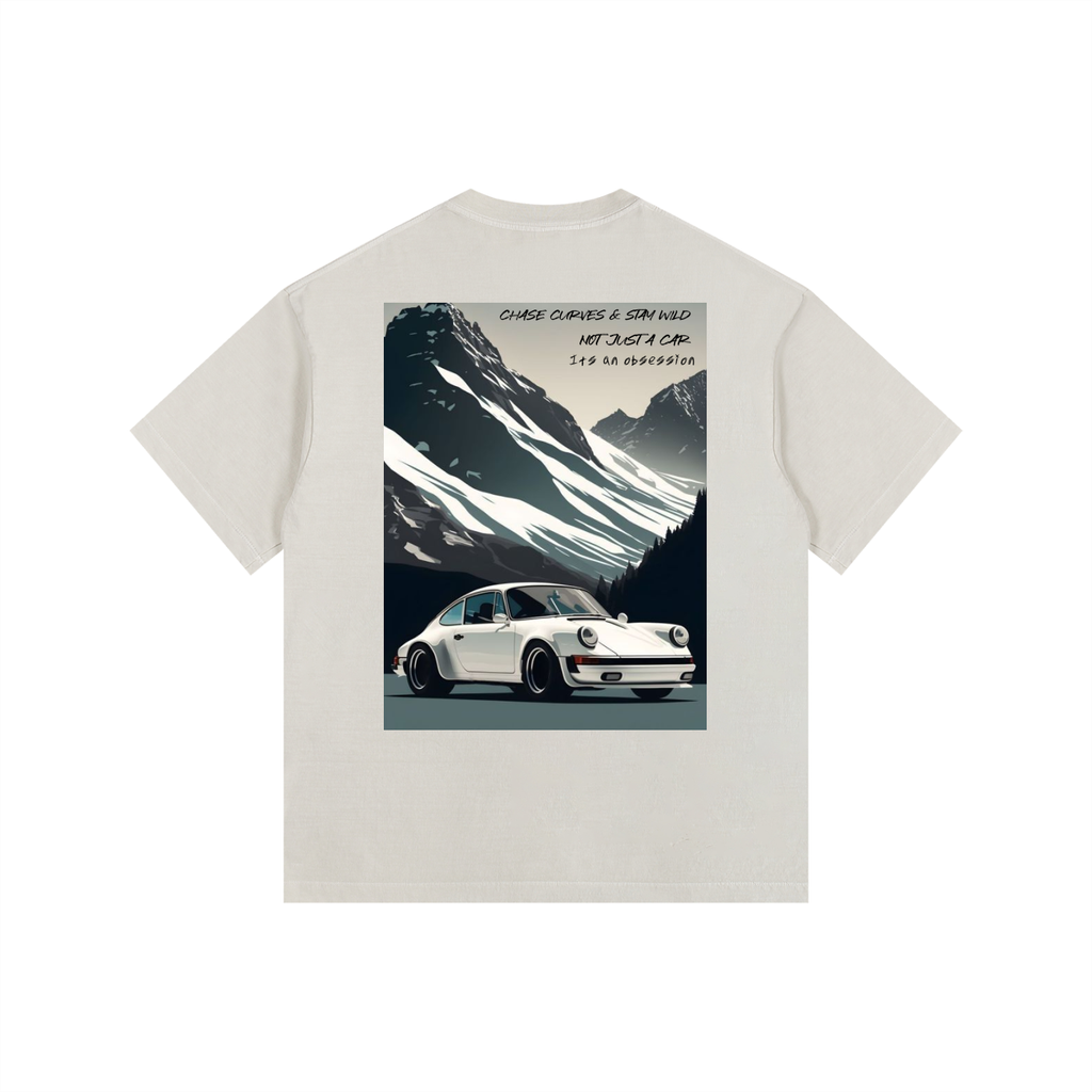 Vintage Porsche Mountain Top Oversized T-Shirt