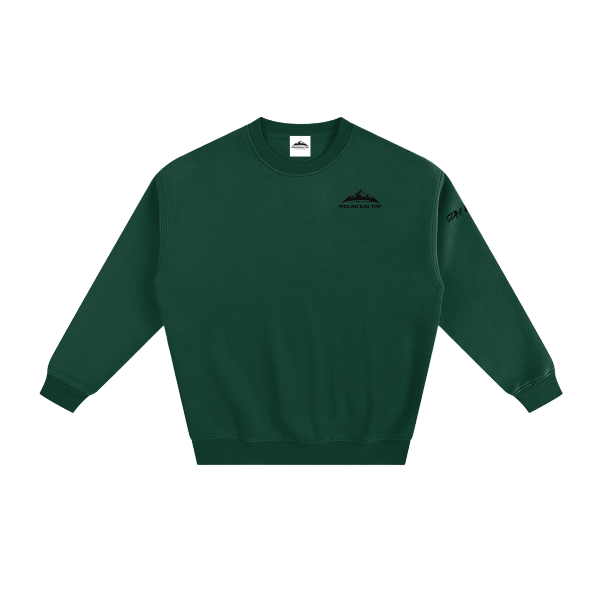 Bear Graphic Fleeced Sweatshirt