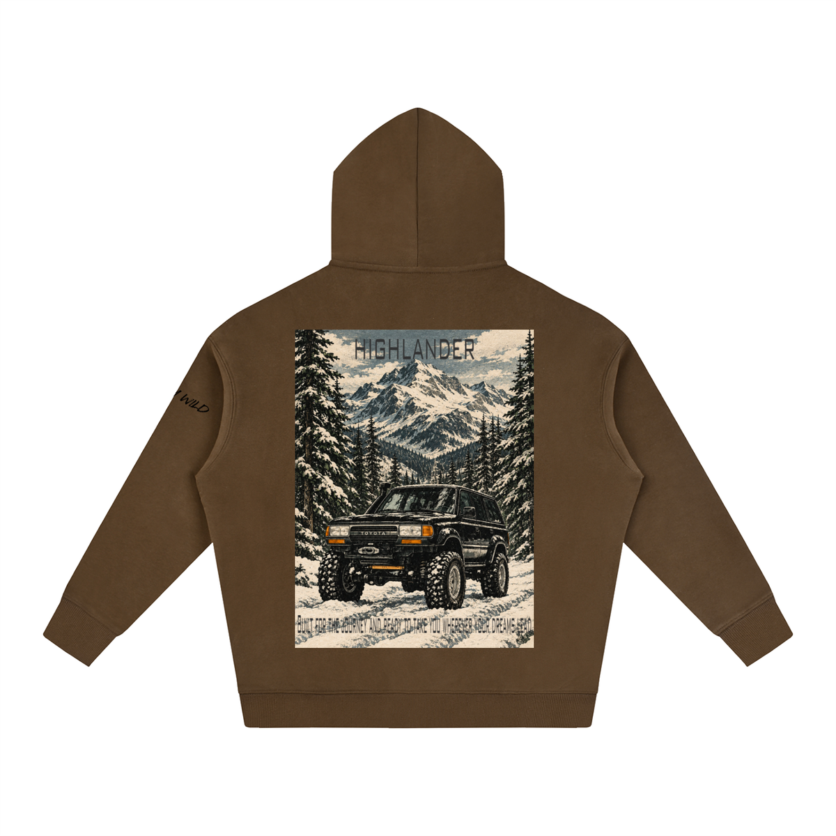 Toyota Highlander Mountain Top Oversize Fleeced Hoodie