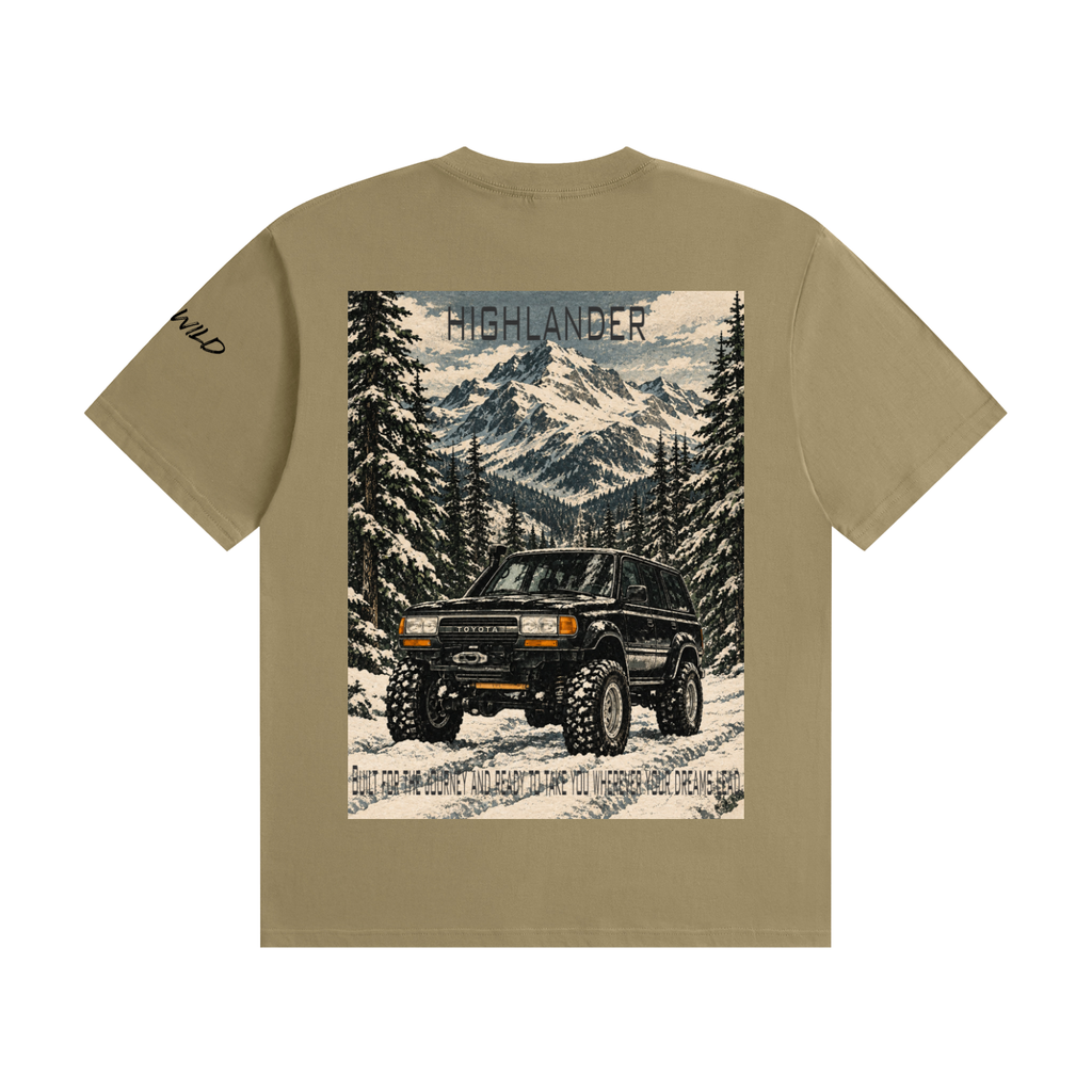 Toyota HighLander Mountain Top Unisex Seamless Cotton T-Shirt