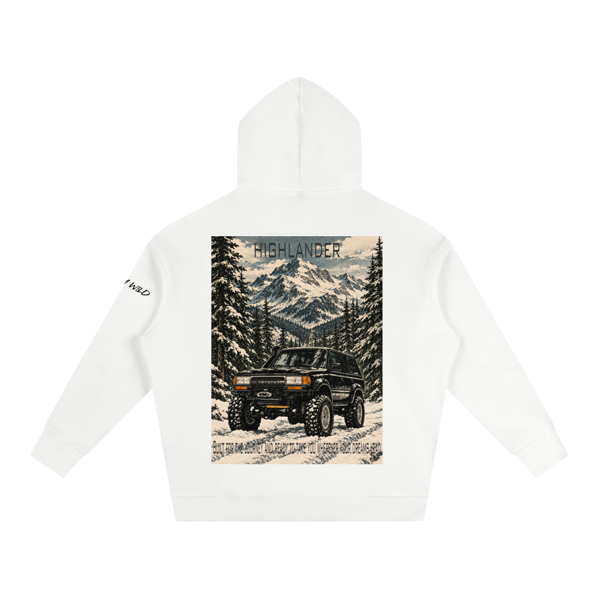Toyota Highlander Mountain Top Oversize Fleeced Hoodie