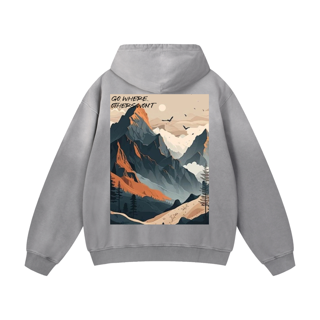 Mountain Top Heavyweight Sun faded Hoodie