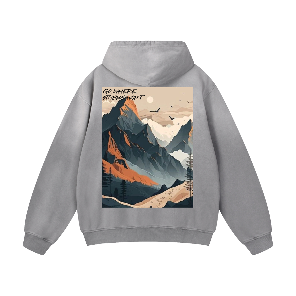 Mountain Top Heavyweight Sun faded Hoodie