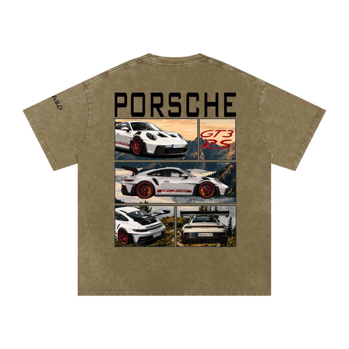 Porsche GT3 RS Mountain Top Cotton T-Shirt