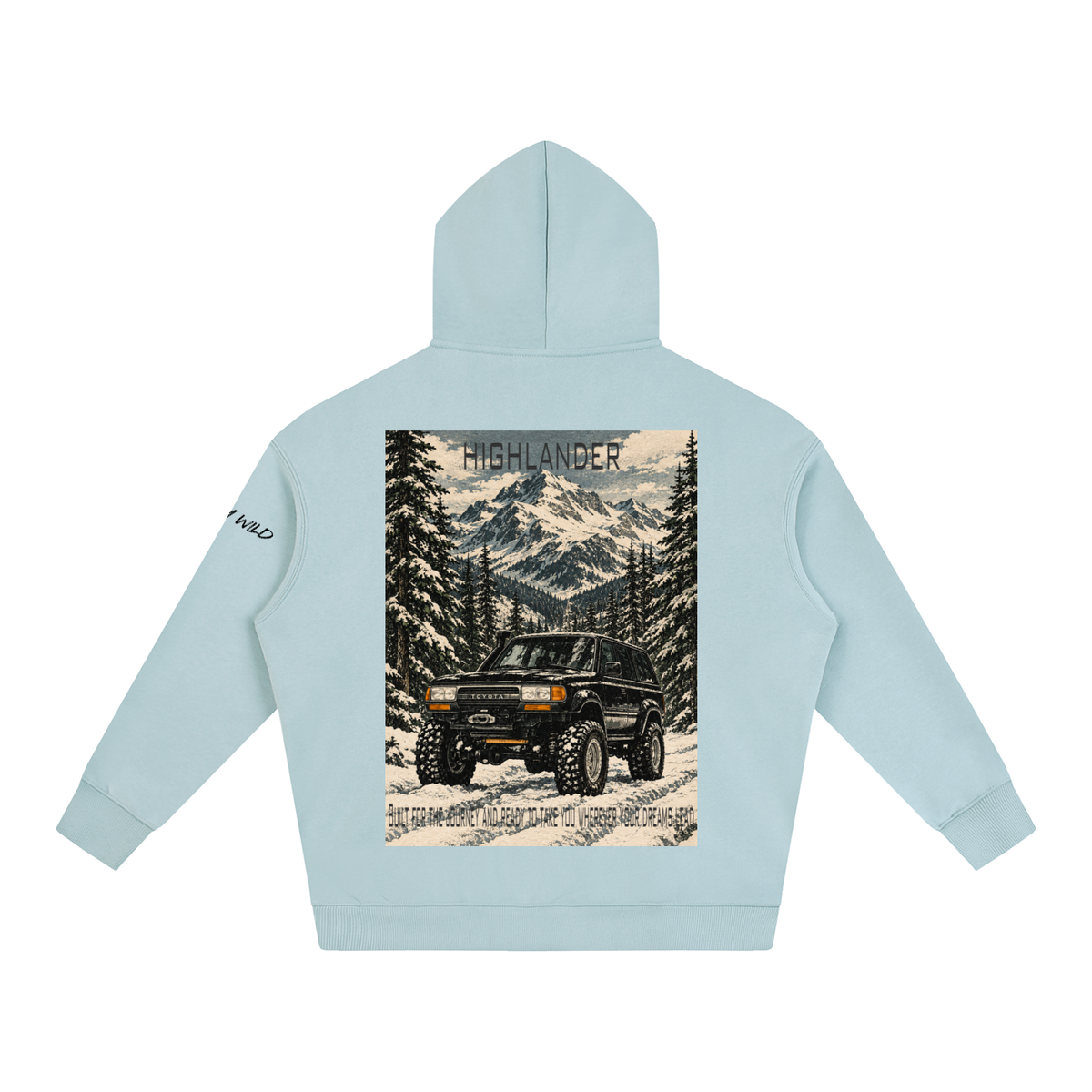 Toyota Highlander Mountain Top Oversize Fleeced Hoodie