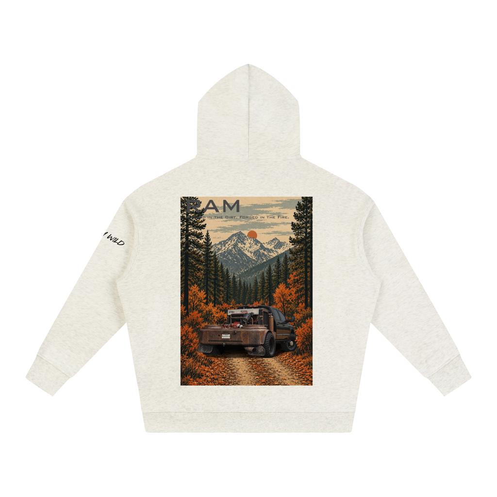 Ram 3500 Welding Truck Mountain Top Oversize Fleeced Hoodie