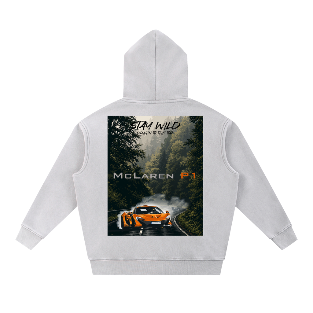 Snow Wash Fleece Oversize Hoodie