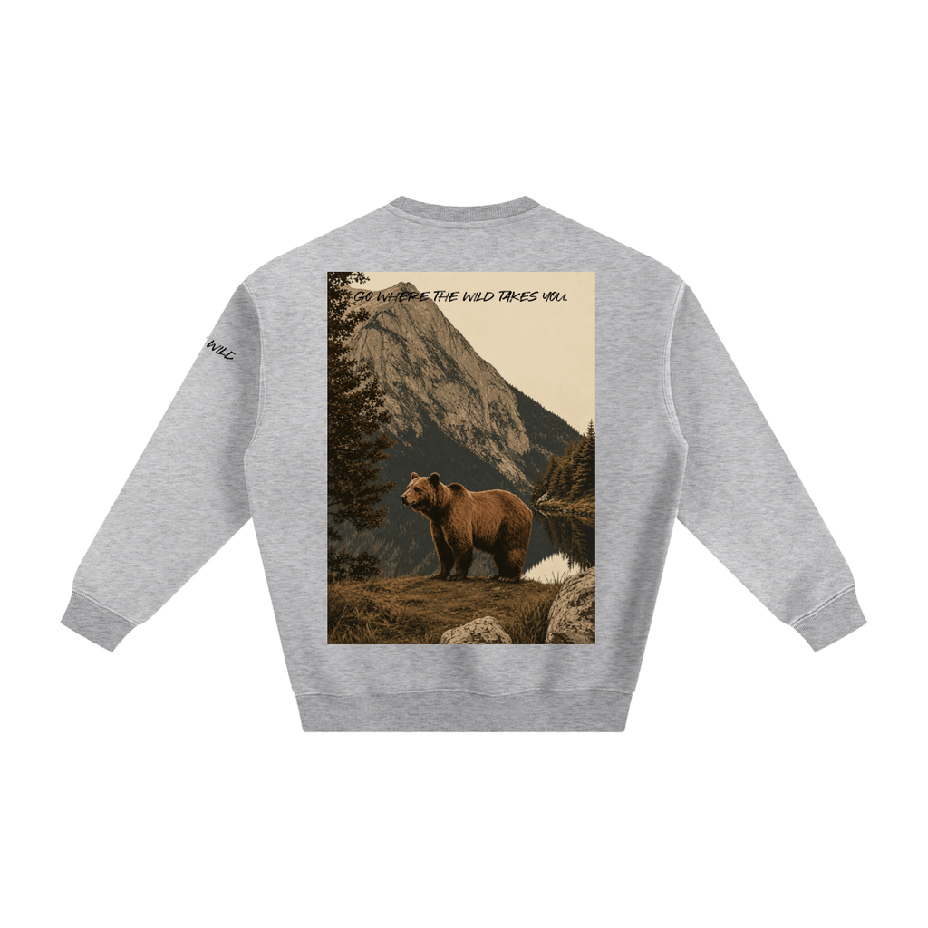 Bear Graphic Fleeced Sweatshirt