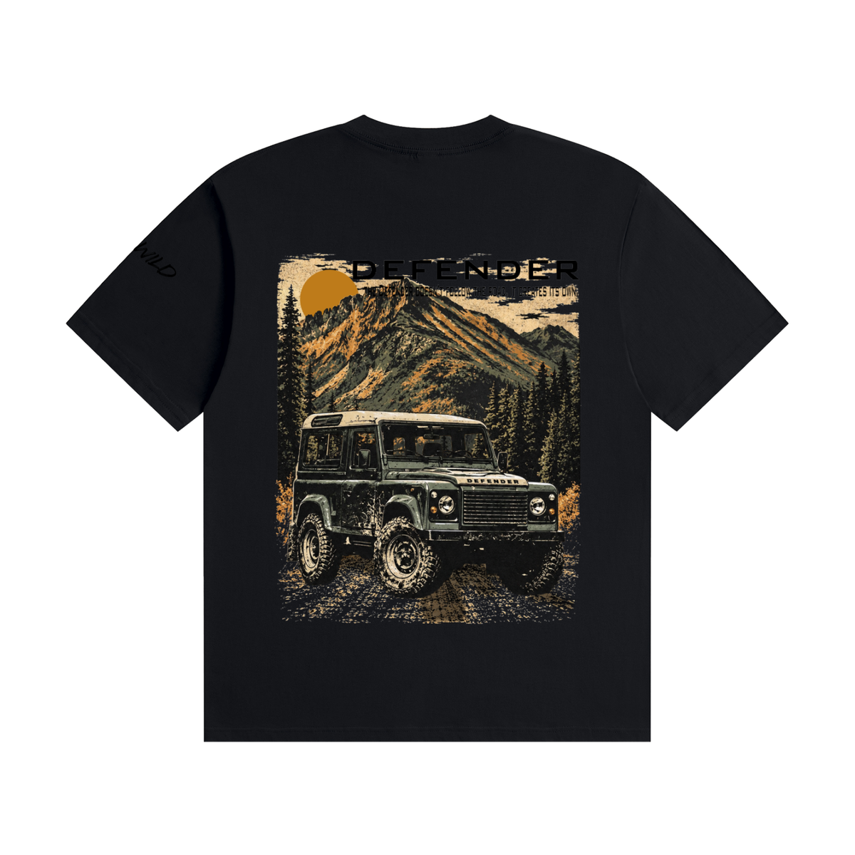 Range Rover Defender Mountain Top Unisex Seamless Cotton T-Shirt