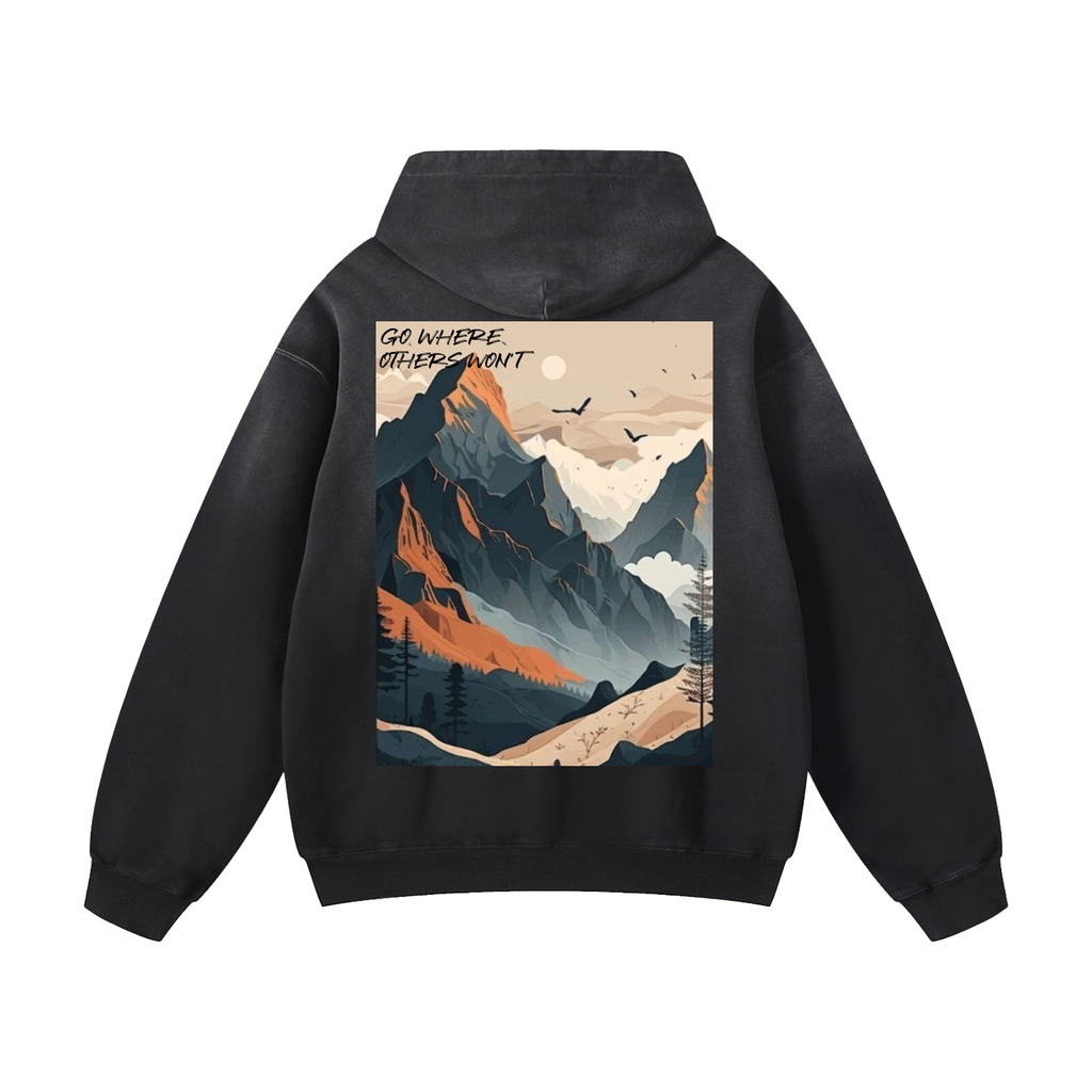 Mountain Top Heavyweight Sun faded Hoodie