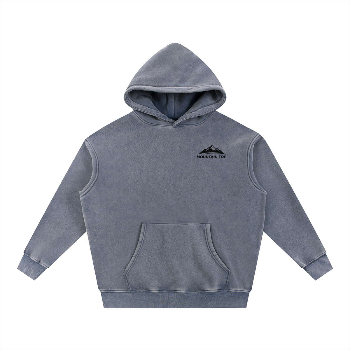 Snow Wash Fleece Oversize Hoodie