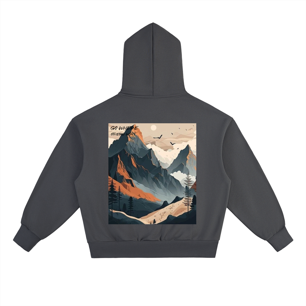 Go where Others wont Heavyweight Hoodie