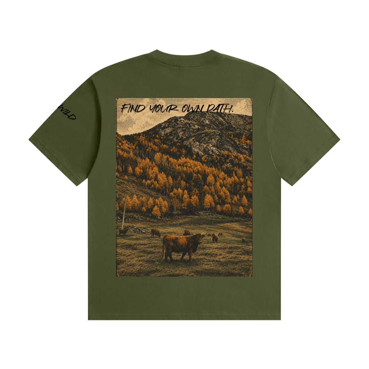 Cow Graphic Unisex Seamless Cotton T-Shirt