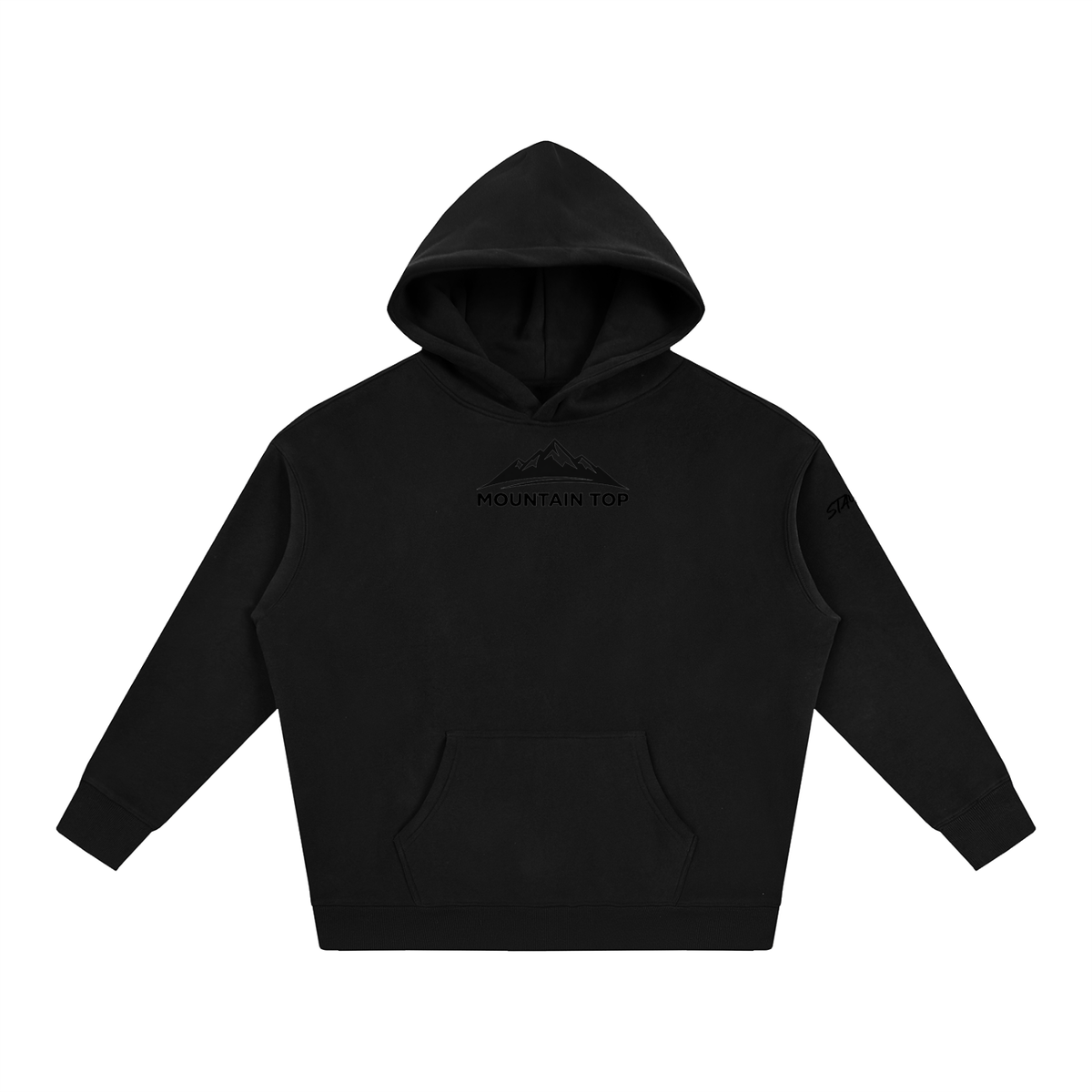 Mountain Lion Graphic Oversize Fleeced Hoodie
