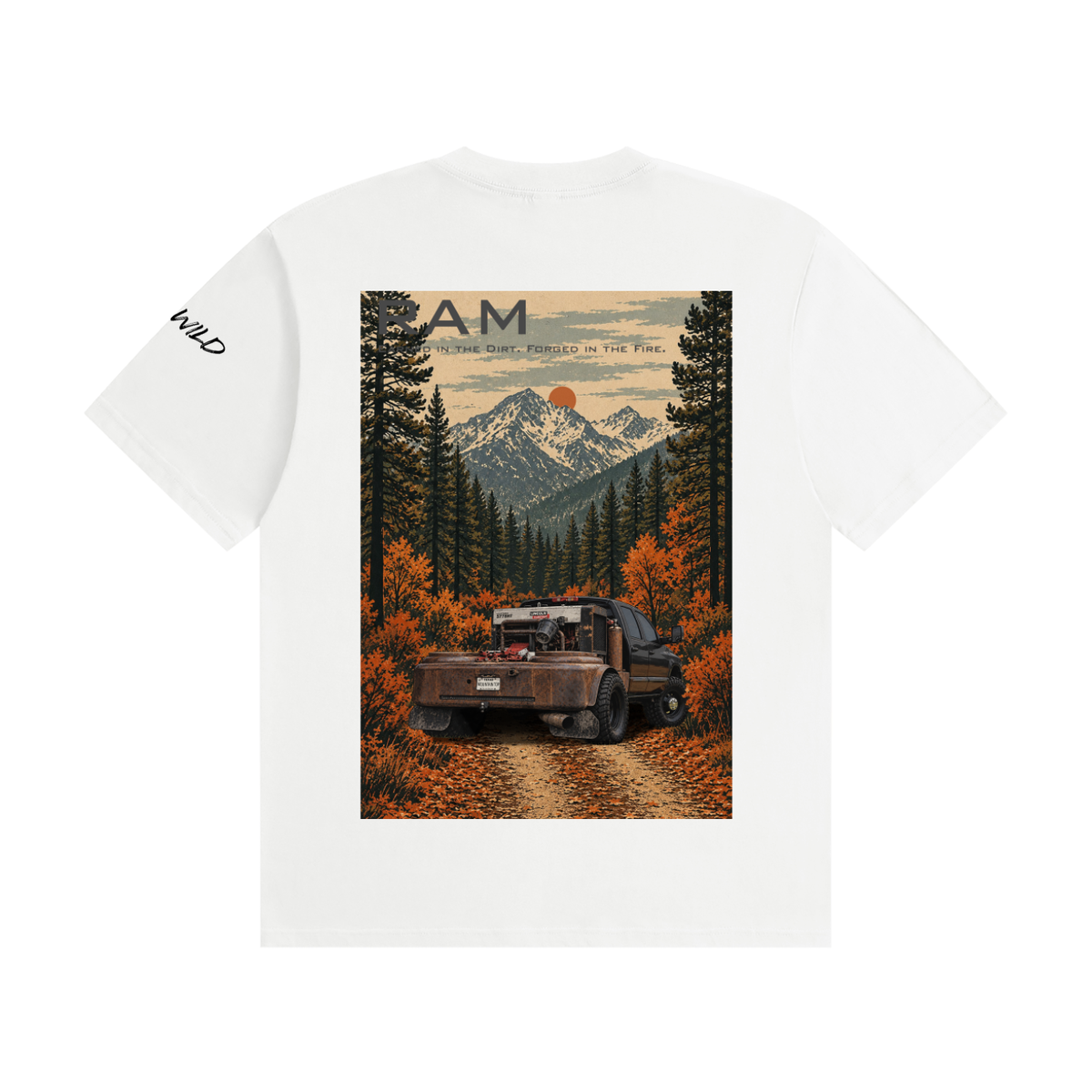 RAM 3500 Welding Truck Mountain Top Unisex Seamless Cotton T-Shirt