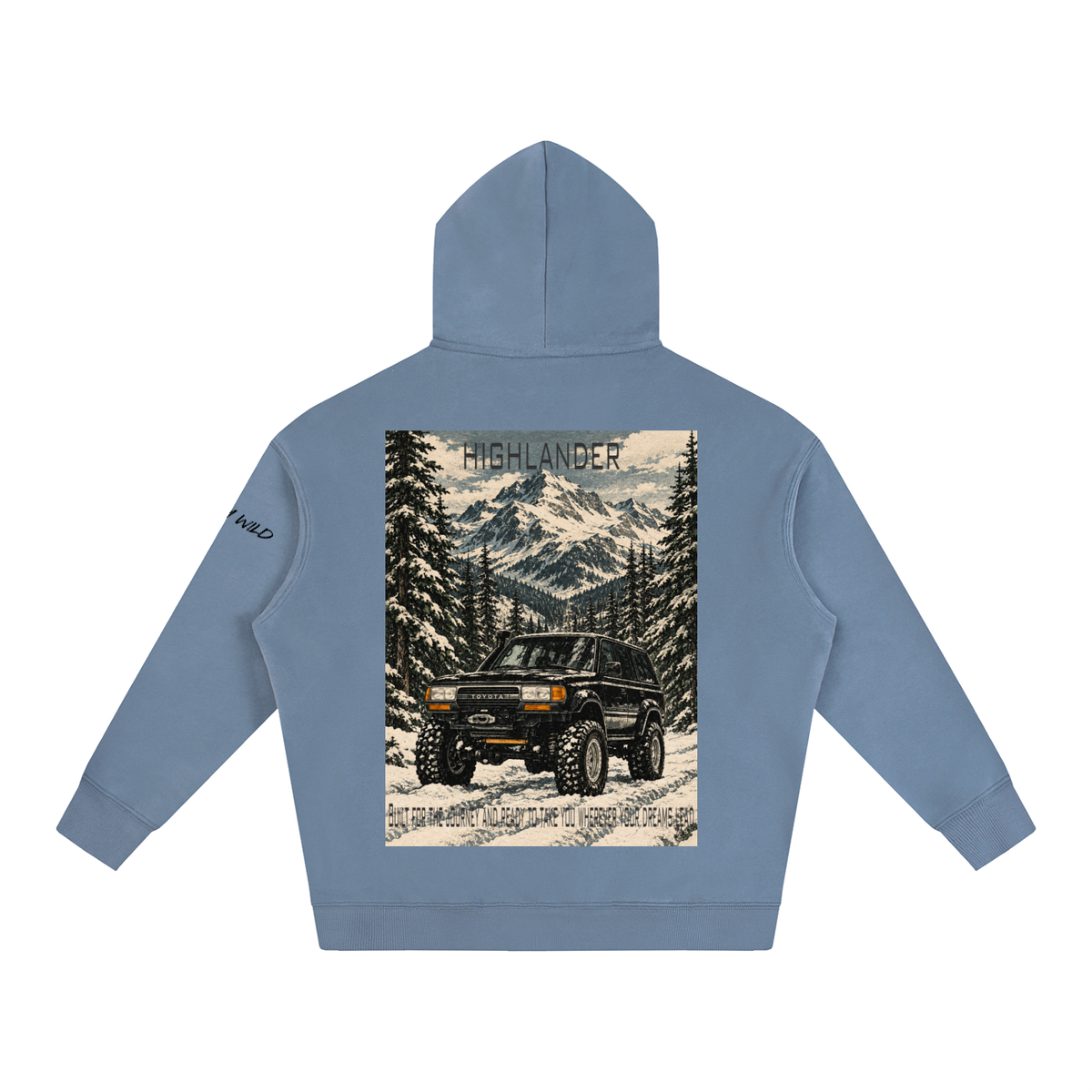 Toyota Highlander Mountain Top Oversize Fleeced Hoodie