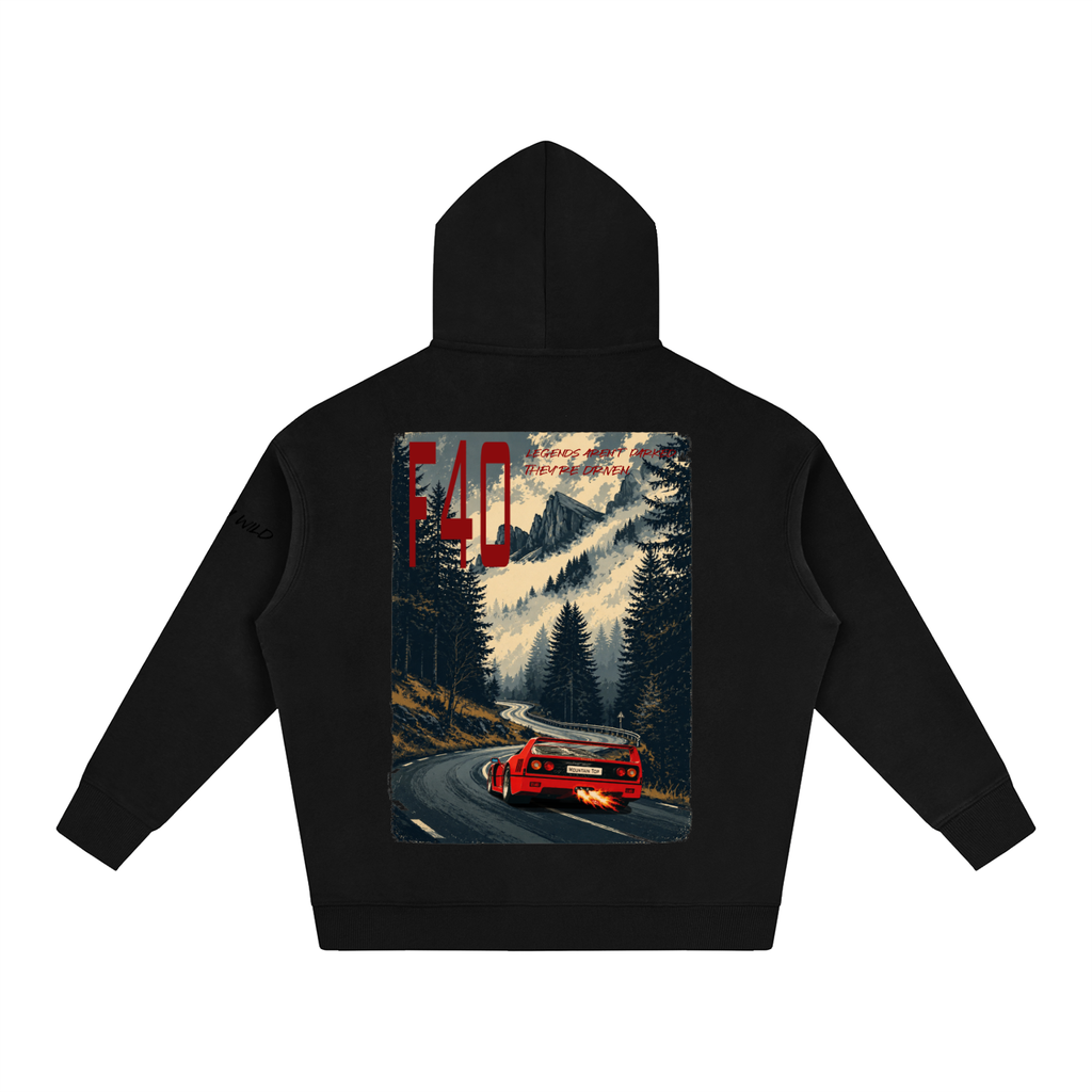 Ferrari F40 Mountain Top Fleeced Hoodie