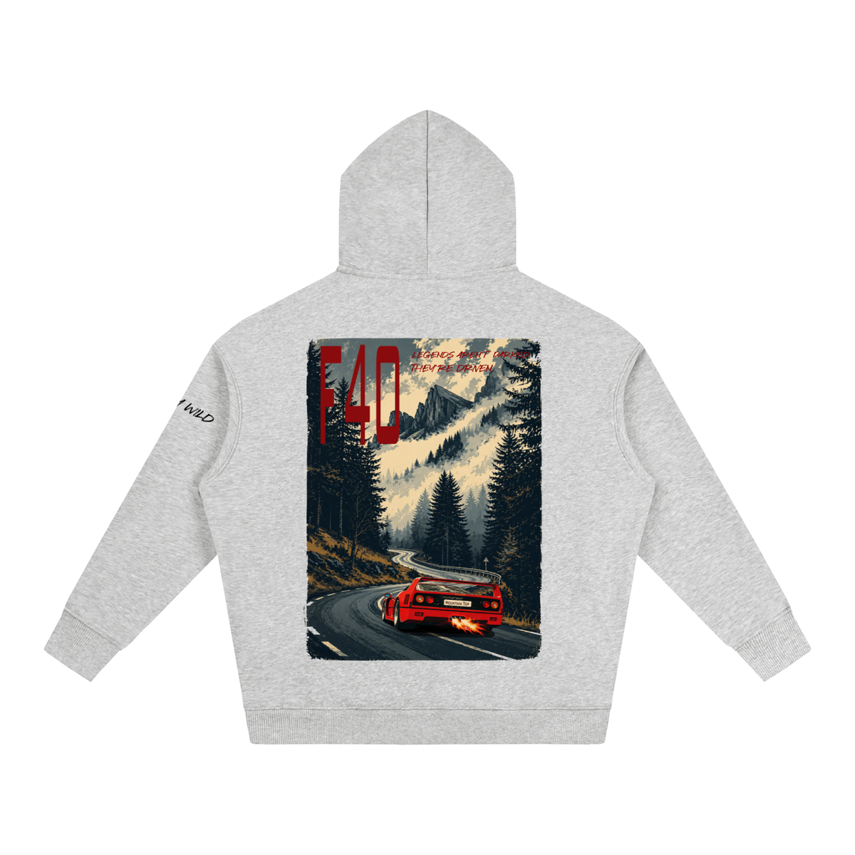 Ferrari F40 Mountain Top Fleeced Hoodie