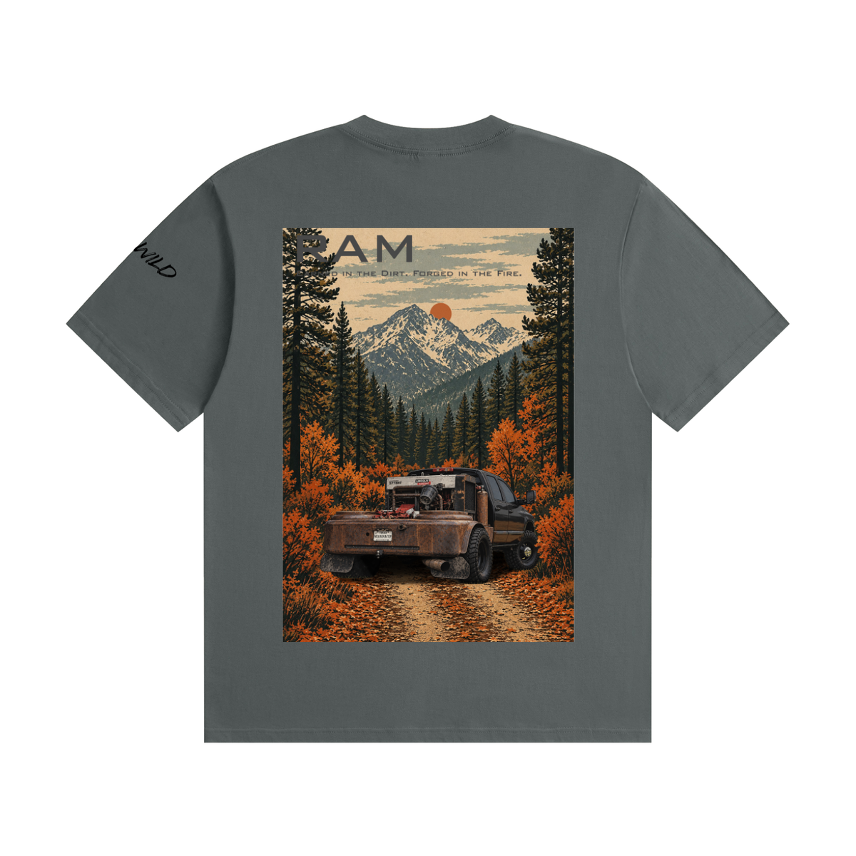 RAM 3500 Welding Truck Mountain Top Unisex Seamless Cotton T-Shirt