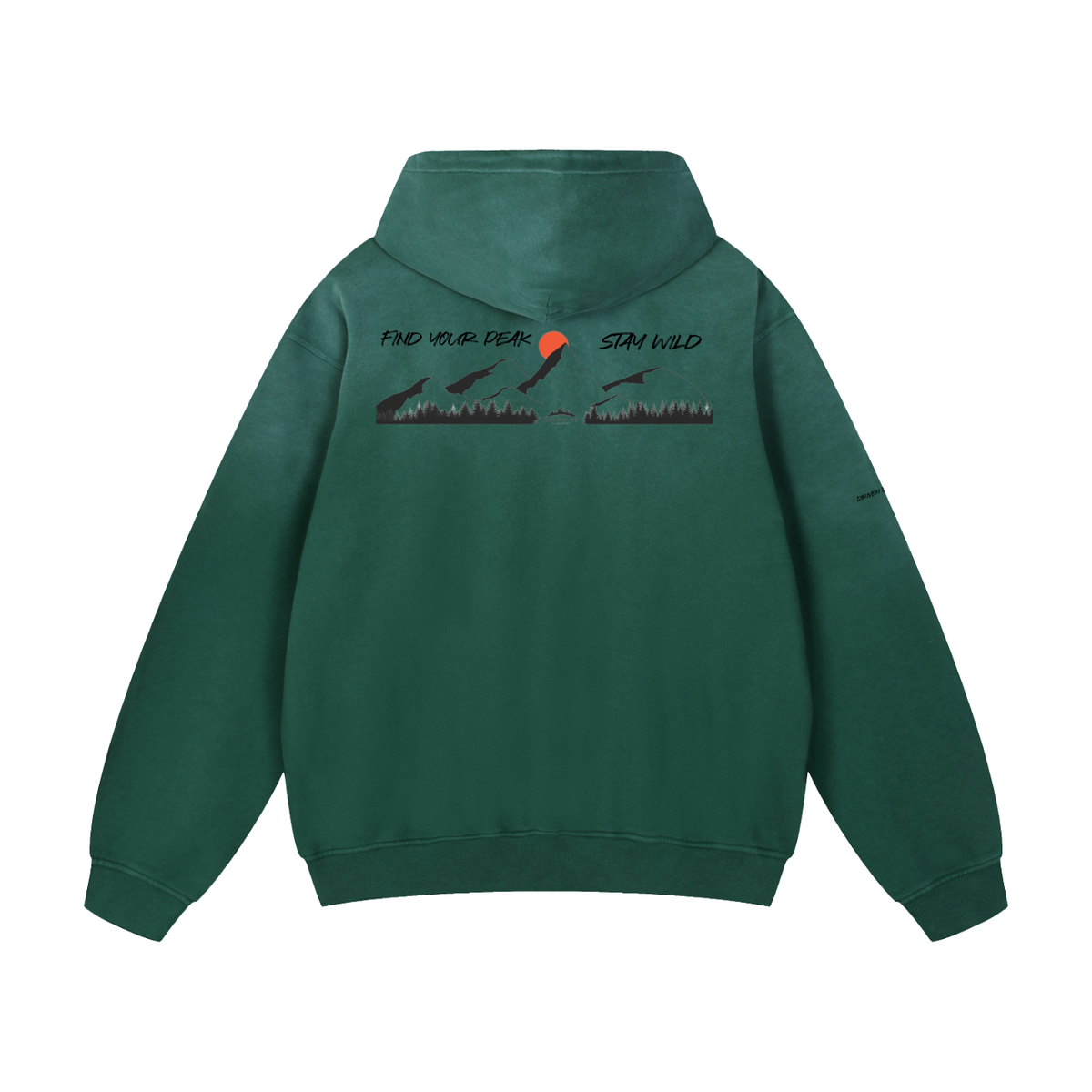 Mountain Top Heavyweight Sun faded Hoodie