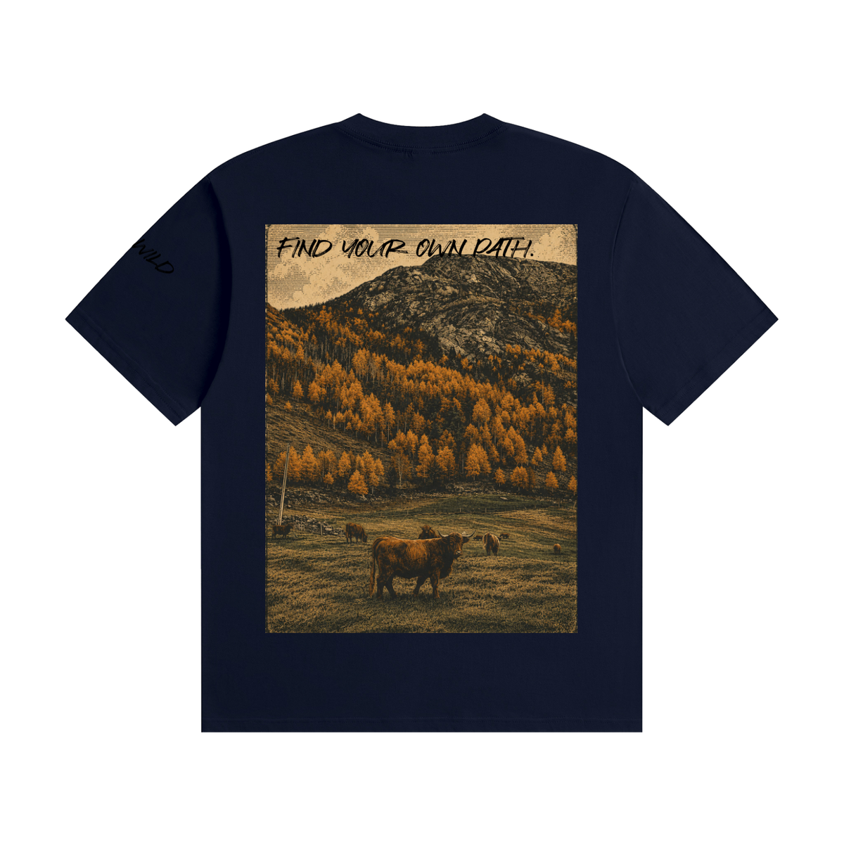 Cow Graphic Unisex Seamless Cotton T-Shirt