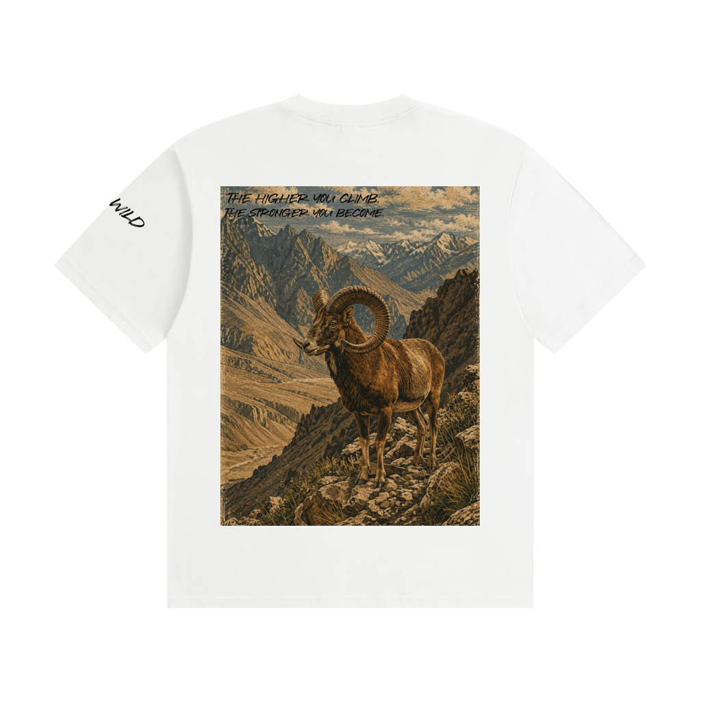 Bighorn Ram Graphic Seamless Cotton T-Shirt