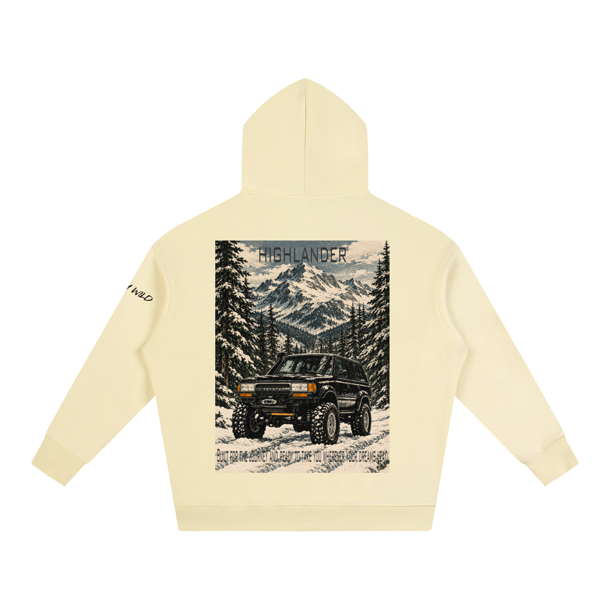 Toyota Highlander Mountain Top Oversize Fleeced Hoodie