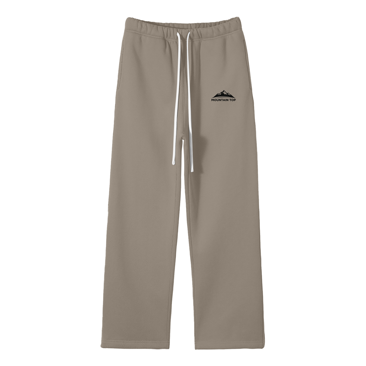 Mountain Top Unisex Solid Color Fleece Straight Leg Pants