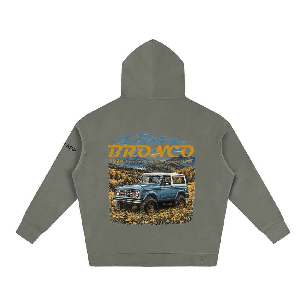 1974 Bronco Mountain Top Oversize Fleeced Hoodie