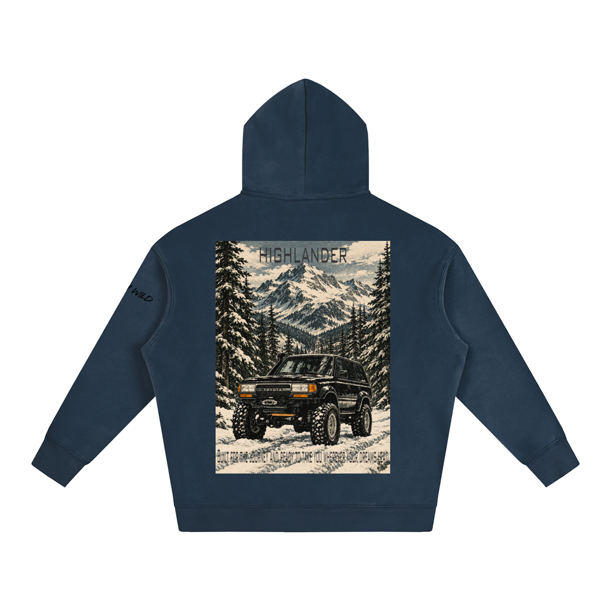 Toyota Highlander Mountain Top Oversize Fleeced Hoodie