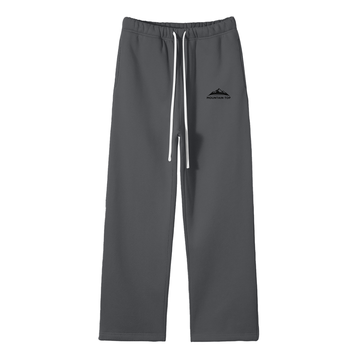 Mountain Top Unisex Solid Color Fleece Straight Leg Pants