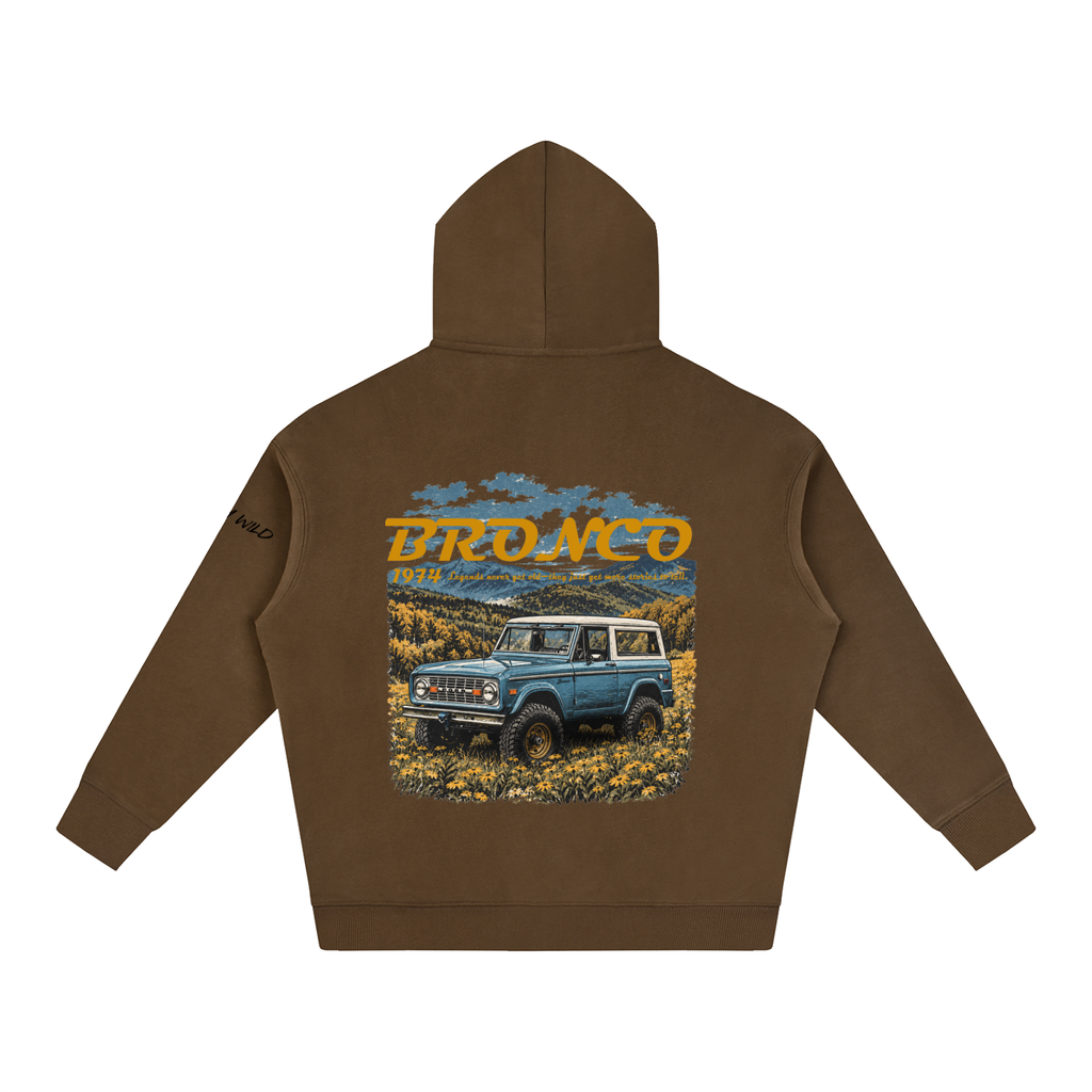 1974 Bronco Mountain Top Oversize Fleeced Hoodie