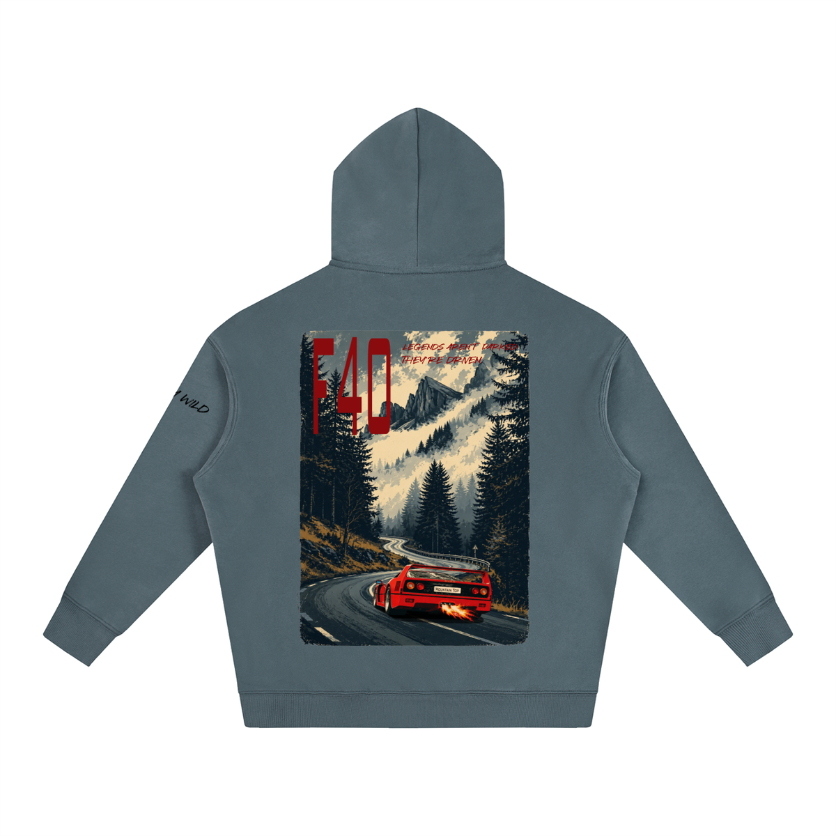 Ferrari F40 Mountain Top Fleeced Hoodie