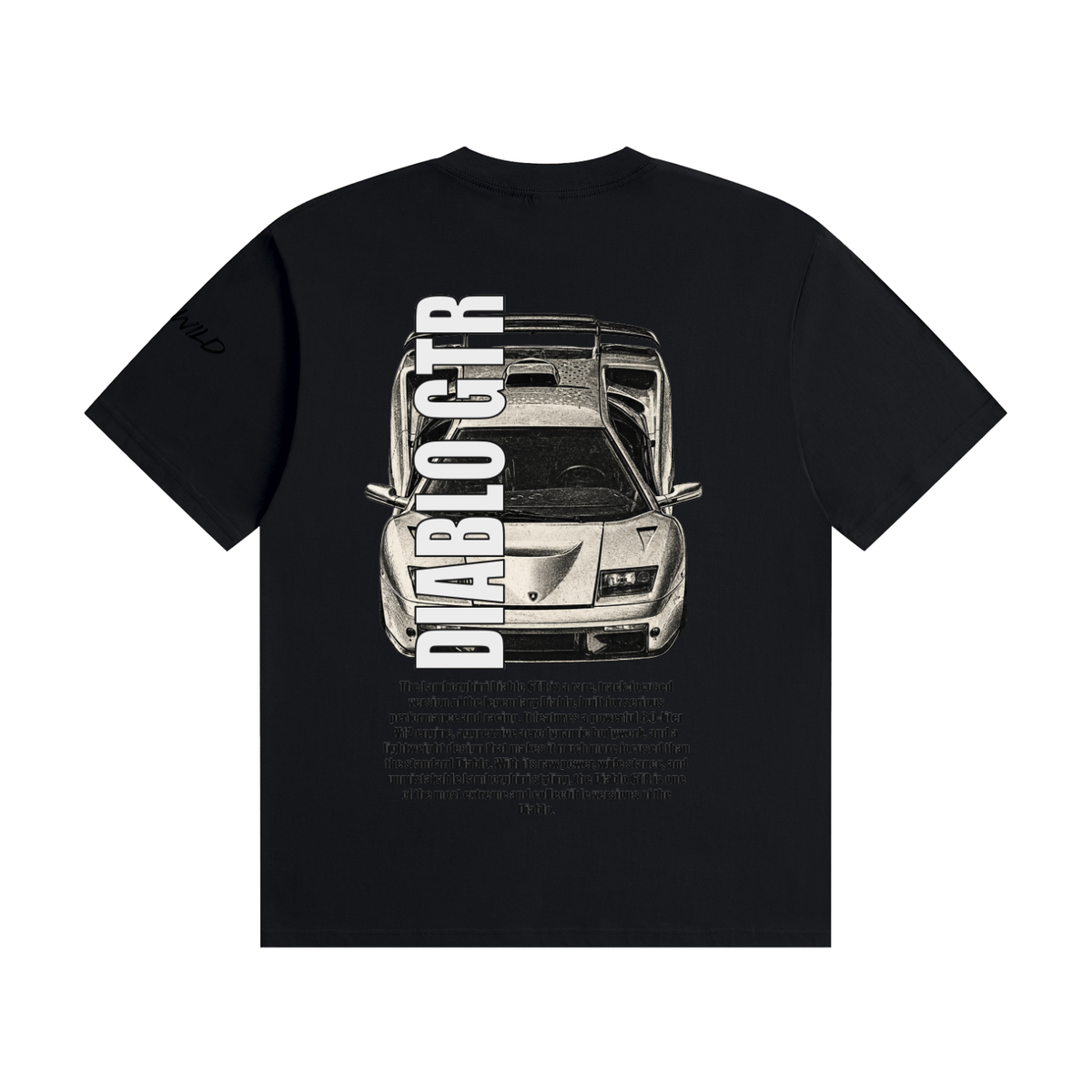 LAMBORGHINI BIABLO GTR Mountain Top Unisex Seamless Cotton T-Shirt