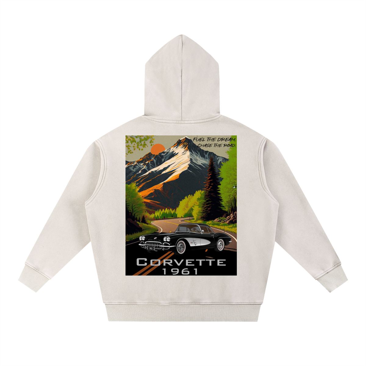 1961 Corvette Mountain Top  Snow Washed Hoodie