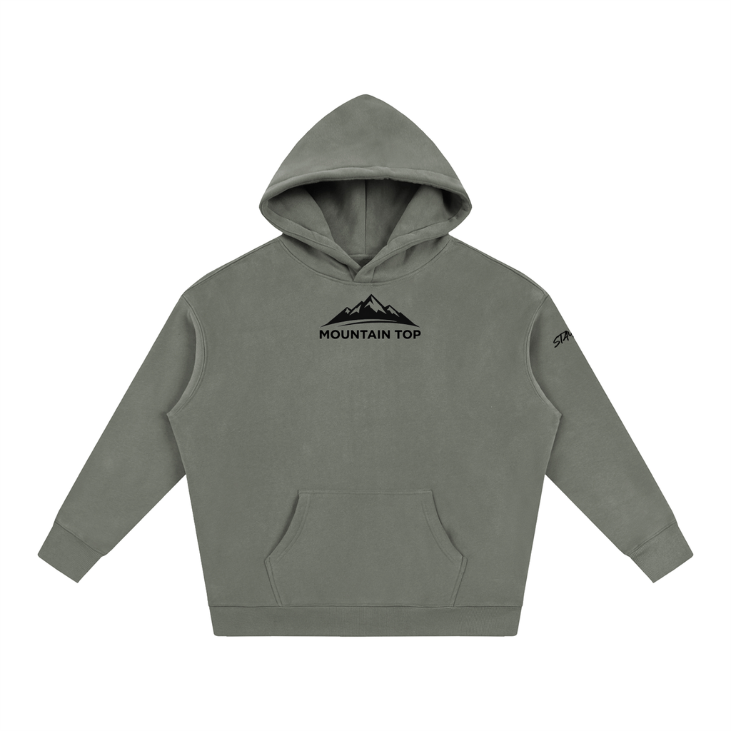 Moose Graphic Oversize Fleeced Hoodie