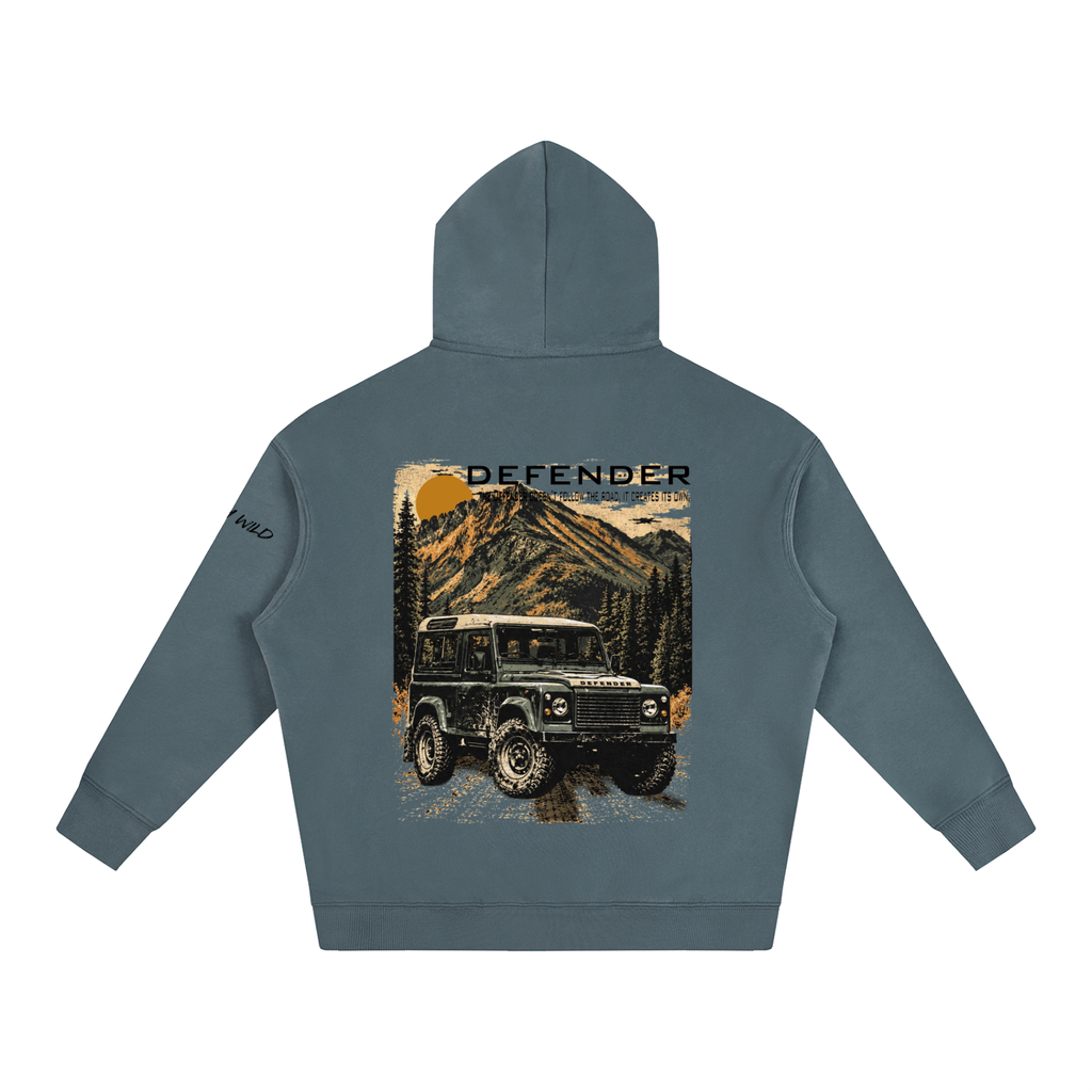 Range Rover Defender Mountain Top Oversize Fleeced Hoodie