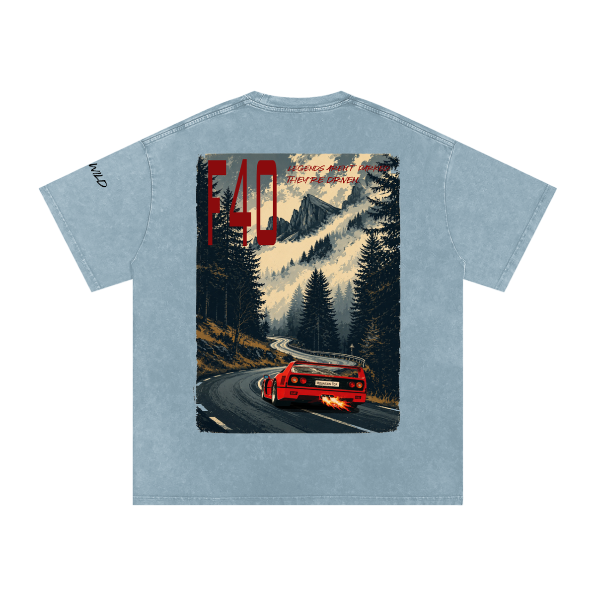 Ferrari F40 Mountain Top Cotton T-Shirt