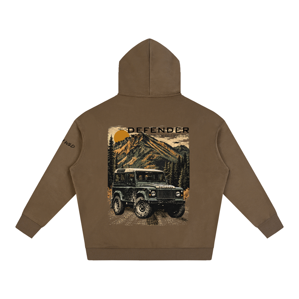 Range Rover Defender Mountain Top Oversize Fleeced Hoodie