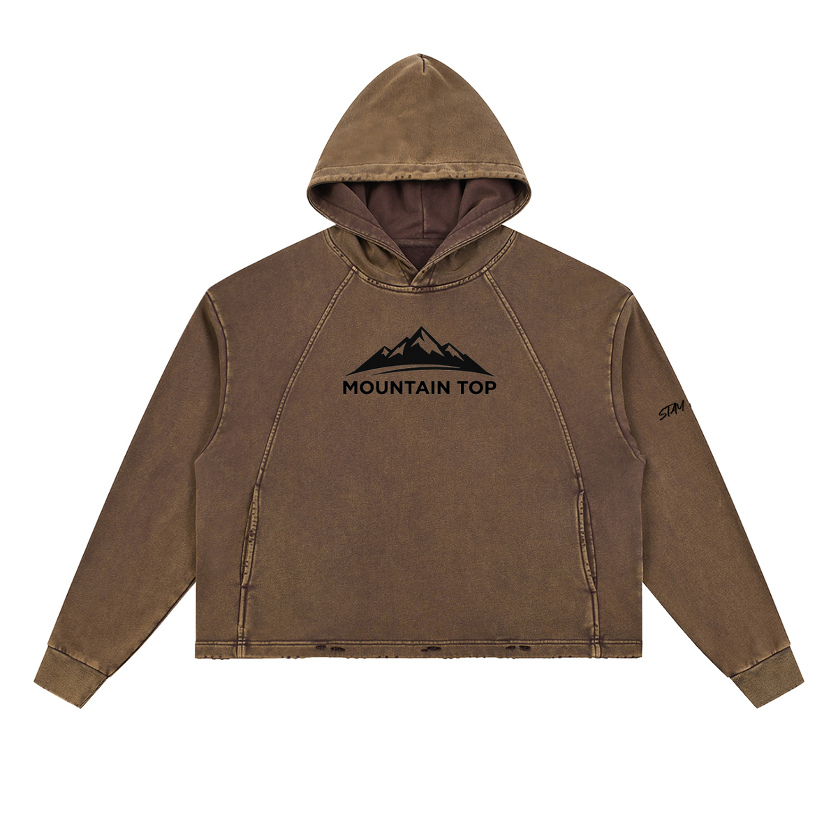 HONDA NSX Mountain Top Vintage Washed Frayed-Hem Hoodie