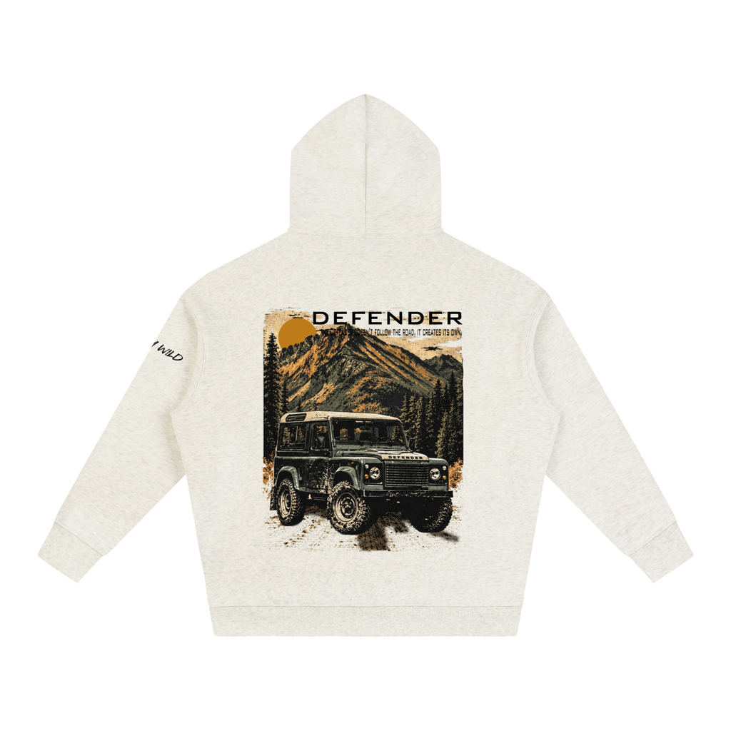 Range Rover Defender Mountain Top Oversize Fleeced Hoodie