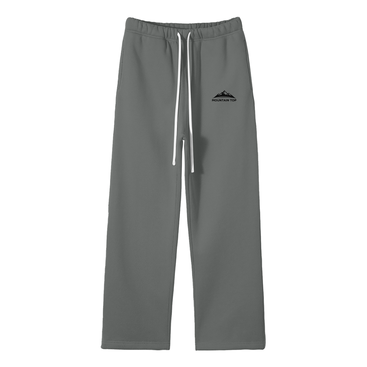 Mountain Top Unisex Solid Color Fleece Straight Leg Pants